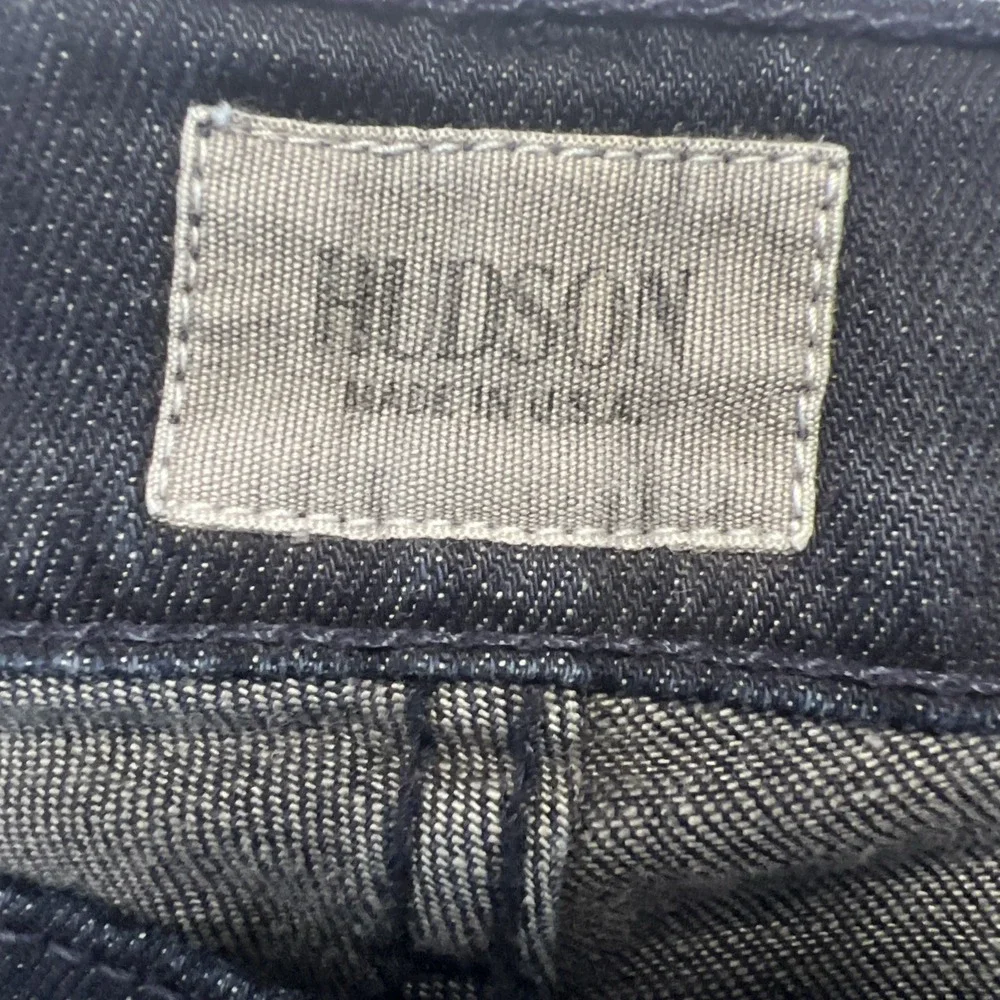 Hudson Byron Five Pocket Str Jeans Mens Size 33/34 Dark Blue Denim‎ Button Fly